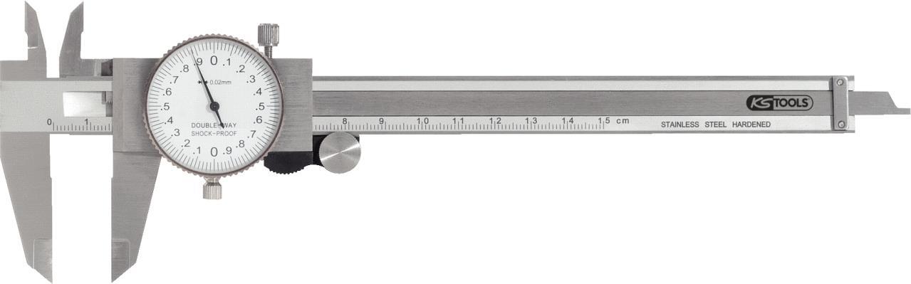 KS TOOLS Uhren-Messschieber, Messgenauigkeit +/-0,02 (300.0547) von KS TOOLS