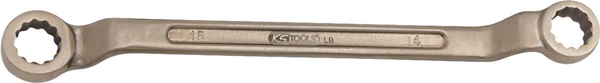 KS TOOLS Werkzeuge-Maschinen GmbH BRONZEplus Doppel-Ringschlüssel gekröpft 60x65 mm (963.7432) von KS TOOLS