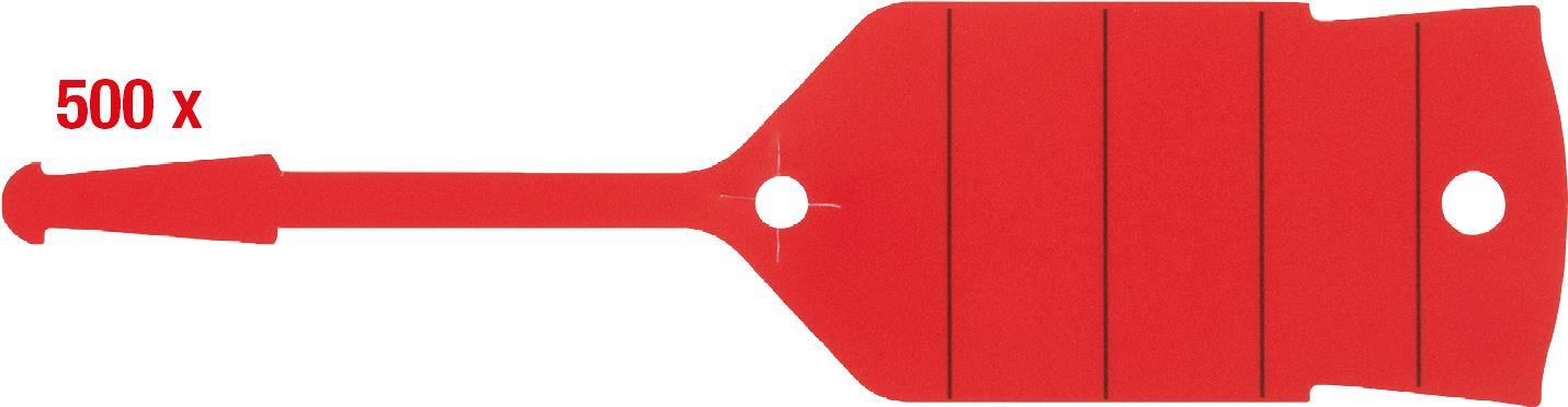 KS TOOLS Werkzeuge-Maschinen GmbH Schlüsselanhänger mit Schlaufe, rot, 500 Stück (500.8019) von KS TOOLS