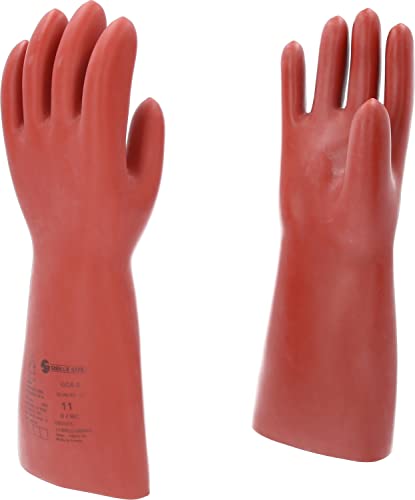 KS Tools 117.0008 Elektriker-Schutzhandschuh mit mechanischem- und Wärmeschutz | Größe 11 | Klasse 0 [1000 V] | rot von KS Tools