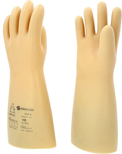 KS Tools 117.0063 Elektriker-Schutzhandschuh mit Schutzisolierung | Größe 10 | Klasse 4 [36.000 V] | weiß von KS Tools