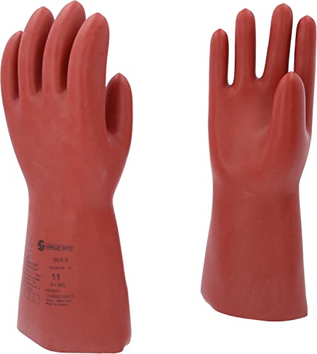 KS Tools 117.0088 Elektriker-Schutzhandschuh mit mechanischem- und Wärmeschutz | Größe 11 | Klasse 0 [1000 V] | rot von KS Tools