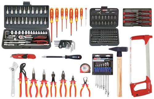 KS Tools 117.0195 ElektrikerInnen Werkzeug-Pilotenkoffer bestückt 195teilig von KS Tools