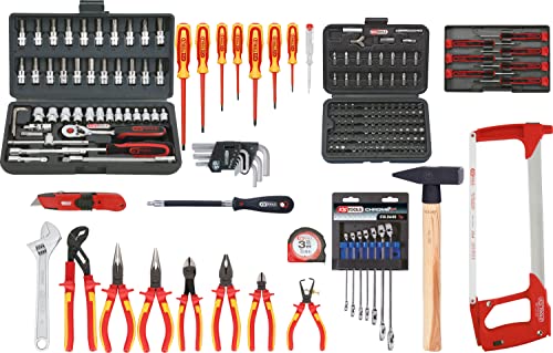KS Tools 117.0195 Premium Max Elektriker-Werkzeugkoffer, 195-tlg. von KS Tools