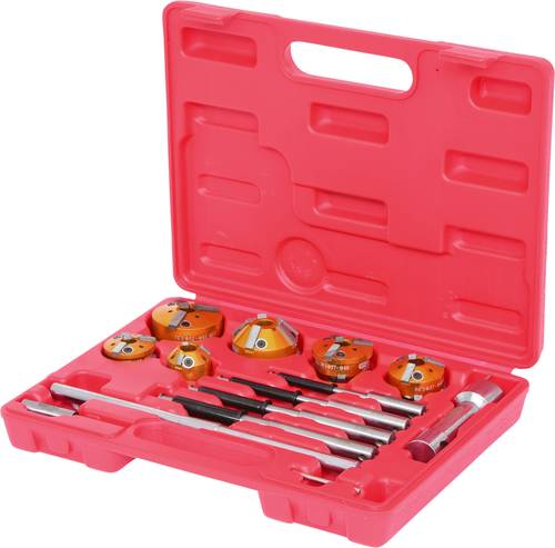 KS Tools 150.3570 Universal Ventilfräser-Satz zur Ventilsitzbearbeitung, 12-tlg von KS Tools