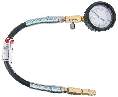 KS Tools 150.3661 Manometer mit Schlauch, 0-1000 psi, Ø 70mm von KS Tools