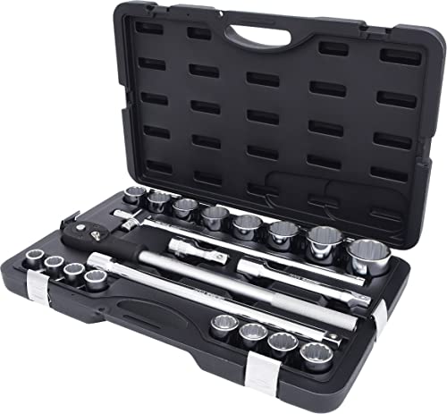 KS Tools 911.0722 3/10,2 cm Socket Set, 21 PCS, 4042146087268, Matt Satiniert Verchromt von KS Tools