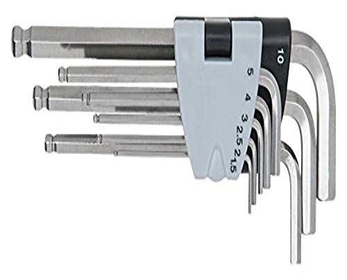 KS Tools 964.0420 EDELSTAHL Innen6kant-Winkelstiftschlüssel-Satz, 9-tlg. von KS Tools