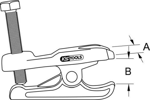 KS Tools Universal-Kugelgelenk-Abzieher mechanisch 70mm von KS