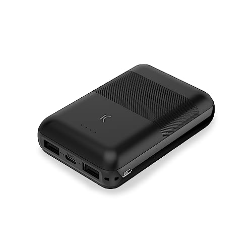Externer Akku Mini Power Bank Ksix, 10.000 mAh, 10 W + USB A Kabel - USB C, Schwarz Externer Akku Mini Power Bank Ksix, 10.000 mAh, 10 W + USB A Kabel - USB C, Schwarz von KSIX smart your tech