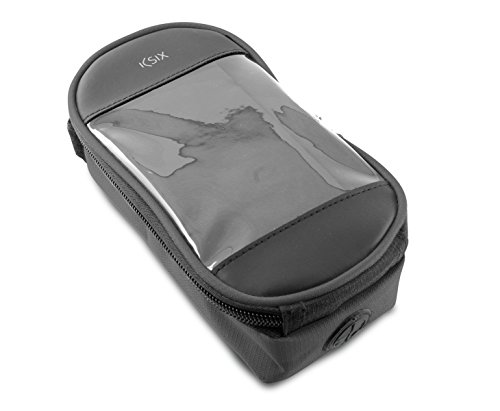 KSIX BXBIBAG02 - Transparente Tasche für Smartphone, bis zu 5,5 Zoll, Farbe Schwarz von KSIX smart your tech