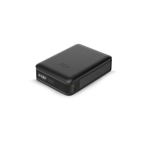 KSIX Nano Powerbank, 10.000 mAh, Taschengröße, Power Delivery, 22,5 W, USB-C auf USB-C-Kabel, gleichzeitiges Aufladen, Schwarz KSIX Nano Powerbank, 10.000 mAh, Taschengröße, Power Delivery, 22,5 W, USB-C auf USB-C-Kabel, gleichzeitiges Aufladen, Schwarz von KSIX smart your tech