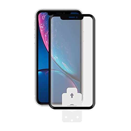 KSIX smart your tech Displayschutzfolie aus Hartglas für iPhone 11 Pro Max, Dicke 0,33 mm, Schwarz von KSIX smart your tech