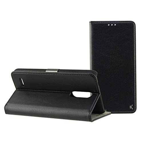 KSIX smart your tech Flip Case für LG K11, halbstarr, Standing, Schwarz von KSIX smart your tech