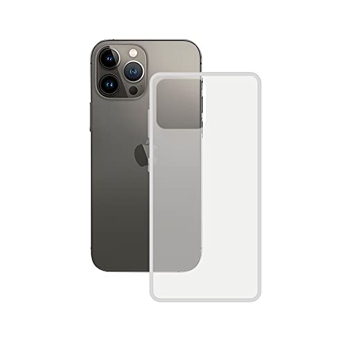 KSIX smart your tech Halbstarre Schutzhülle für iPhone 14 Pro Max, verstärkte Seiten, robust, kompatibel mit kabellosem Laden, transparent von KSIX smart your tech