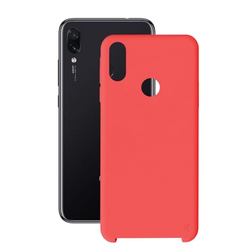 KSIX smart your tech Schutzhülle für Xiaomi Redmi 7, halbfest, Rot von KSIX smart your tech
