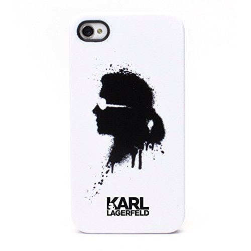 Karl Lagerfeld BXKLHCP5GWH Schutzhülle für iPhone 5 (voller Zugriff auf alle Bedienelemente) Schwarz/Weiß von KSIX smart your tech