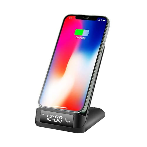 Ksix Qick Wireless Charger/Alarm Clock – 15 W – Schwarz von KSIX smart your tech