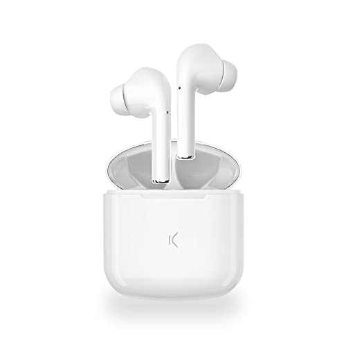 Ksix True Buds Bluetooth-Headset mit Mikrofon, Weiß Ksix True Buds Bluetooth-Headset mit Mikrofon, Weiß von KSIX smart your tech