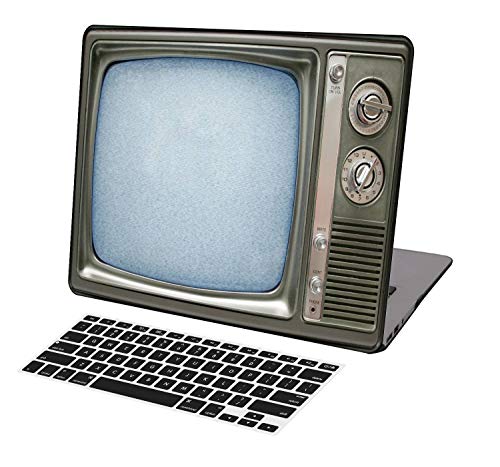 KSK KAISHEK Laptop-Hülle für MacBook Pro 13 Zoll (2016–2020, Touch Bar, M1/M2) Modell A2338 A2289 A2251 A2159 A1989 A1708 A1706, Kunststoff Hart Gehäuse-Tastatur Abdeckung, Vintage-TV von KSK KAISHEK