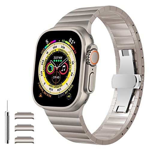 KSKSPE Armband für Apple Watch 49mm 45mm 44mm 42mm 41mm 40mm 38mm,Edelstahl Classic Upgrade Ersatzarmband für Apple Watch Ultra 2 /Series 9 8 7 6 5 4 3 2 1 SE Strap von KSKSPE