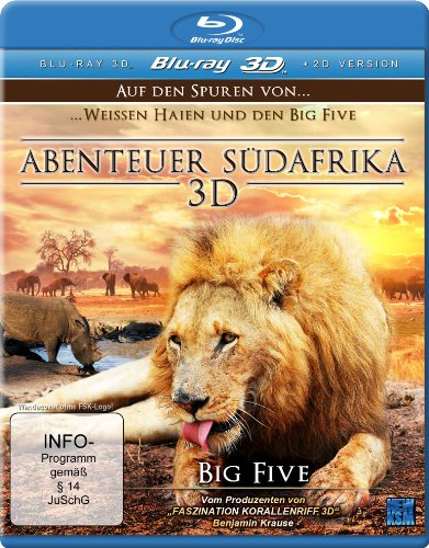 Abenteuer Südafrika 3D - Auf den Spuren von weißen Haien und den Big Five [3D Blu-ray] von KSM GmbH