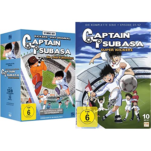 Captain Tsubasa: Die tollen Fußballstars - Die komplette Serie [12 DVDs] & Captain Tsubasa - Super Kickers - Gesamtedition Folgen 1-52 [10 DVDs] von KSM GmbH