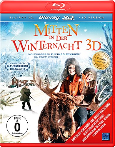 Mitten in der Winternacht 3D (inkl. 2D Version) (nach dem Roman "Es ist ein Elch entsprungen" von Andreas Steinhöfel) [3D Blu-ray] von KSM GmbH