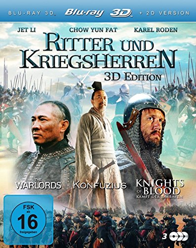 Ritter und Kriegsherren (Konfuzius 3D / Knights of Blood 3D / The Warlords 3D) (3 Blu-rays) [3D Blu-ray] [Collector's Edition] von KSM GmbH