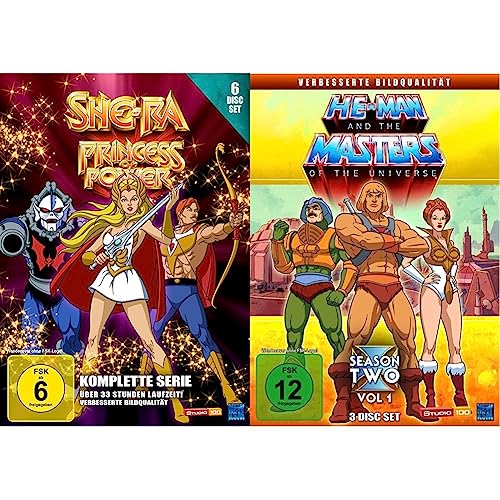 She-Ra - Princess of Power - Die komplette Serie [6 Disc Set] & He-Man and the Masters of the Universe - Season 2 Volume 1 (3 Disc Set) von KSM GmbH