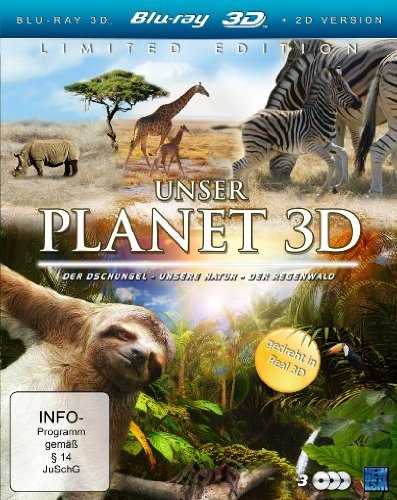 Unser Planet 3D (Der Dschungel / Der Regenwald / Unsere Natur) (3 Blu-rays) [3D Blu-ray] [Collector's Edition] von KSM GmbH