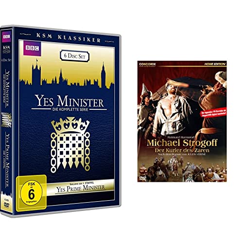 Yes Minister (Die komplette Serie) & Yes, Prime Minister (Staffel 1) (2 Serien in einer Box) (6 Disc Set) & Michael Strogoff - Der Kurier des Zaren [2 DVDs] von KSM GmbH