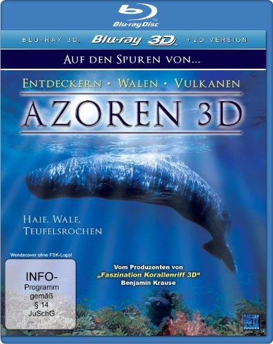 Azoren 3D - Auf den Spuren von Entdeckern, Walen und Vulkanen, Teil 1: Unterwasser - Haie, Wale, Teufelsrochen (3D Version inkl. 2D Version) [3D Blu-ray] von KSM