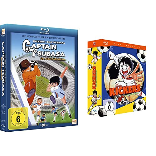 Captain Tsubasa - Die tollen Fußballstars (Limited Gesamtedition) (Episode 01-128) (2 Disc Set) [Blu-ray] & Kickers - Gesamtausgabe + OVA - [ Blu-ray] von KSM