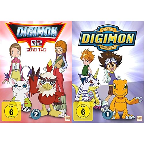 Digimon Adventure 02 (Volume 2: Episode 18-34) [3 DVDs] & Digimon Adventure 01 (Volume 1: Episode 01-18) [3 DVDs] von KSM