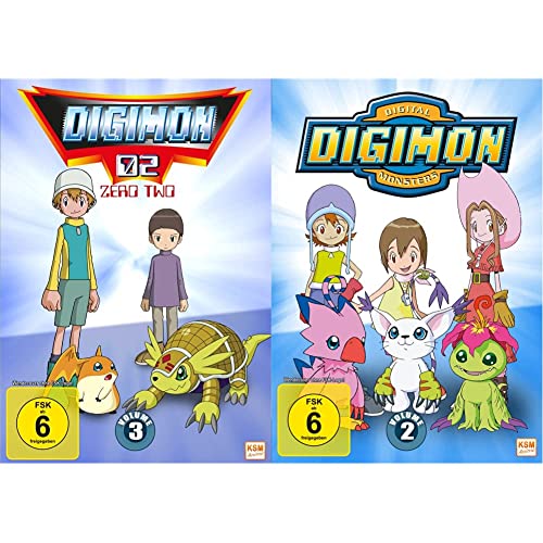 Digimon Adventure 02 (Volume 3: Episode 35-50) [3 DVDs] & Digimon Adventure 01 (Volume 2: Episode 19-36) [3 DVDs] von KSM