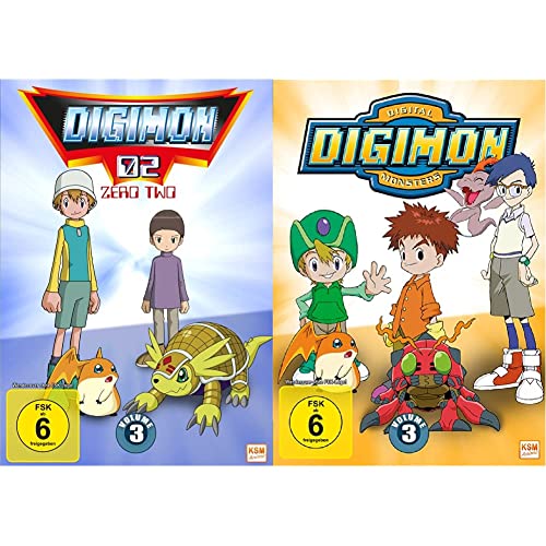 Digimon Adventure 02 (Volume 3: Episode 35-50) [3 DVDs] & Digimon Adventure 01 (Volume 3: Episode 37-54) [3 DVDs] von KSM