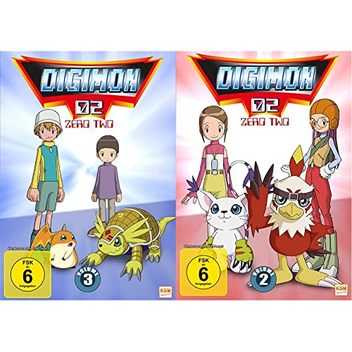 Digimon Adventure 02 (Volume 3: Episode 35-50) [3 DVDs] & Digimon Adventure 02 (Volume 2: Episode 18-34) [3 DVDs] von KSM