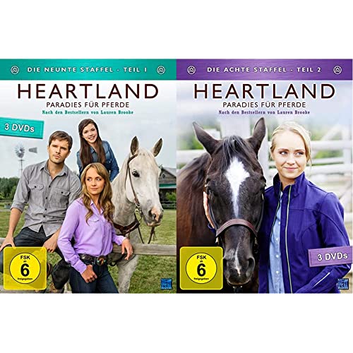 Heartland - Paradies für Pferde: Staffel 9.1 (Episode 1-9) [3 DVDs] & Heartland - Paradies für Pferde: Staffel 8.2 (Episode 10-18) [3 DVDs] von KSM