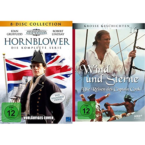 Hornblower - Die komplette Serie [8 DVDs] & Wind und Sterne - Die Reisen des Captain Cook [2 DVDs] von KSM