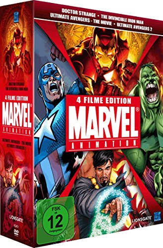 Marvel Animation Vol. 1 (Doctor Strange, The Invincible Iron Man, Ultimate Avengers 1 & 2) [4 DVDs] [Limited Collector's Edition] von KSM