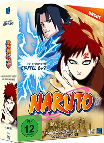 Naruto, Staffel 8 & 9: Haruna und die Janin / Das Team Ongaeshi (Episoden 184-220, uncut) [6 DVDs] von KSM