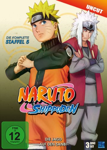 Naruto Shippuden, Staffel 5: Die Jagd auf den Sanbi (Episoden 309-332, uncut [3 DVDs] von KSM