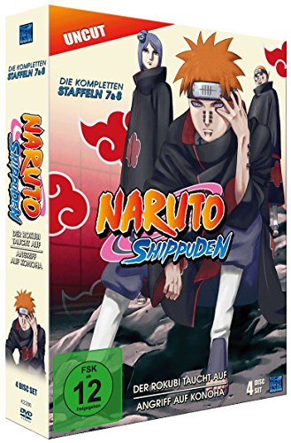 Naruto Shippuden, Staffel 7 & 8: Der Rokubi taucht auf / Angriff auf Konoha (Episoden 364-395, uncut) [4 DVDs] von KSM