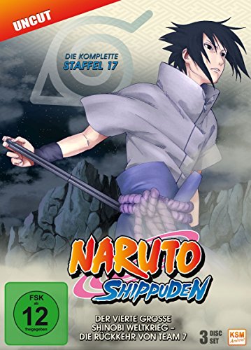 Naruto Shippuden - Der vierte große Shinobi Weltkrieg - Die Rückkehr von Team 7 - Staffel 17 (Folgen 583-592, Uncut) [3 DVDs] von KSM
