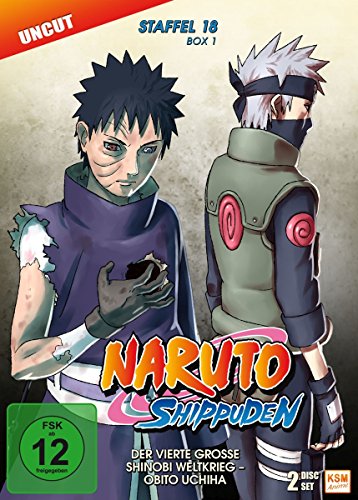 Naruto Shippuden - Der vierte große Shinobi Weltkrieg - Obito Uchiha - Staffel 18.1: Episode 593-602 - uncut [2 DVDs] von KSM