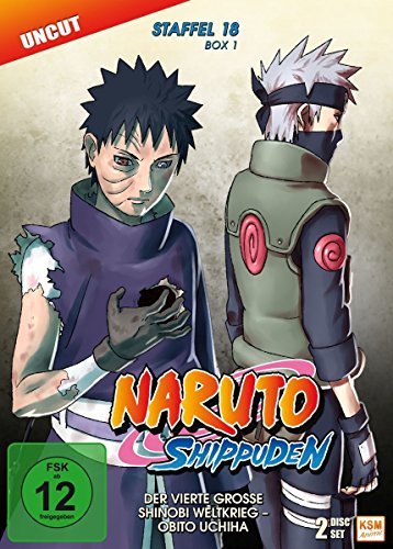 Naruto Shippuden - Der vierte große Shinobi Weltkrieg - Obito Uchiha - Staffel 18.1: Episode 593-602 - uncut [2 DVDs] von Plaion Pictures