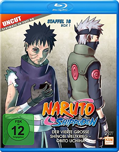 Naruto Shippuden - Der vierte große Shinobi Weltkrieg - Obito Uchiha - Staffel 18.1: Episode 593-602 - uncut [Blu-ray] von KSM