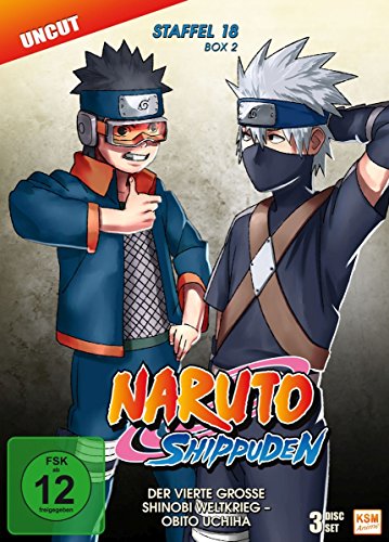 Naruto Shippuden - Der vierte große Shinobi Weltkrieg - Obito Uchiha - Staffel 18.2: Folgen 603-613 [3 DVDs] von KSM