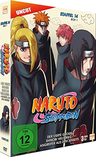 Naruto Shippuden - Staffel 14 - Box 1 (Episoden 516-528, Uncut) [3 Disc Set] von KSM